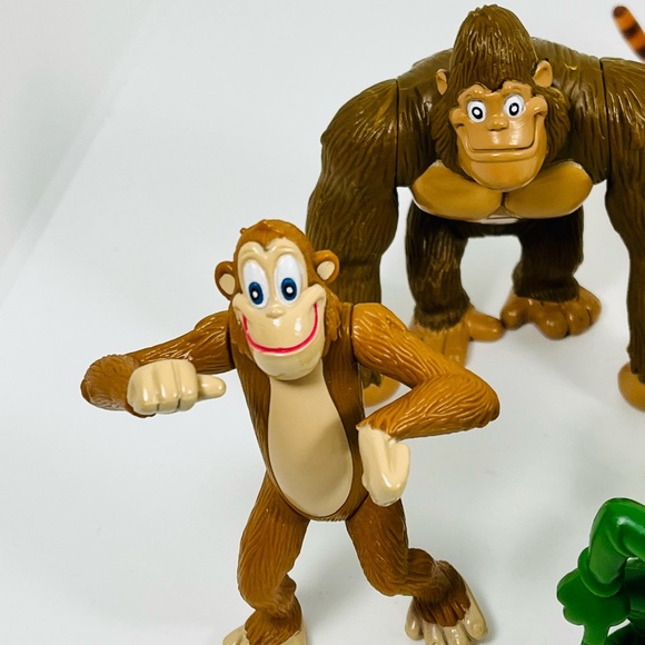 Rainforest Cafe Figure Lot Of 9 Posable Jungle Animal Characters PVC RFC 2000 - Picture 5 of 5